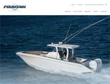 Tablet Screenshot of fountainpowerboats.com